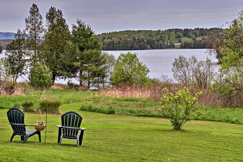 Enjoy breathtaking views over Little Hosmer Pond - found right in the backyard!