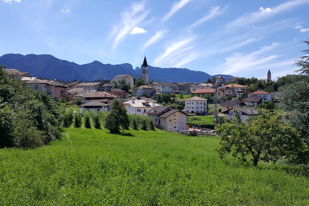 View over the nearest village