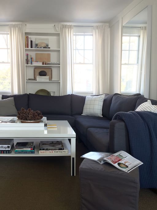 Over-sized sectional for relaxing