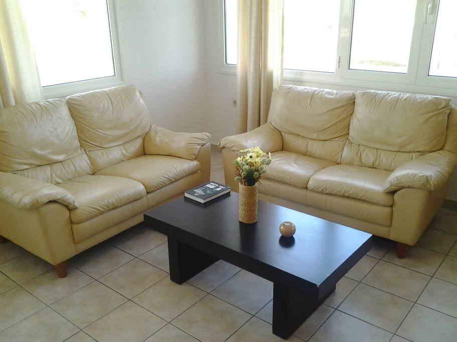 Living room with two sofas