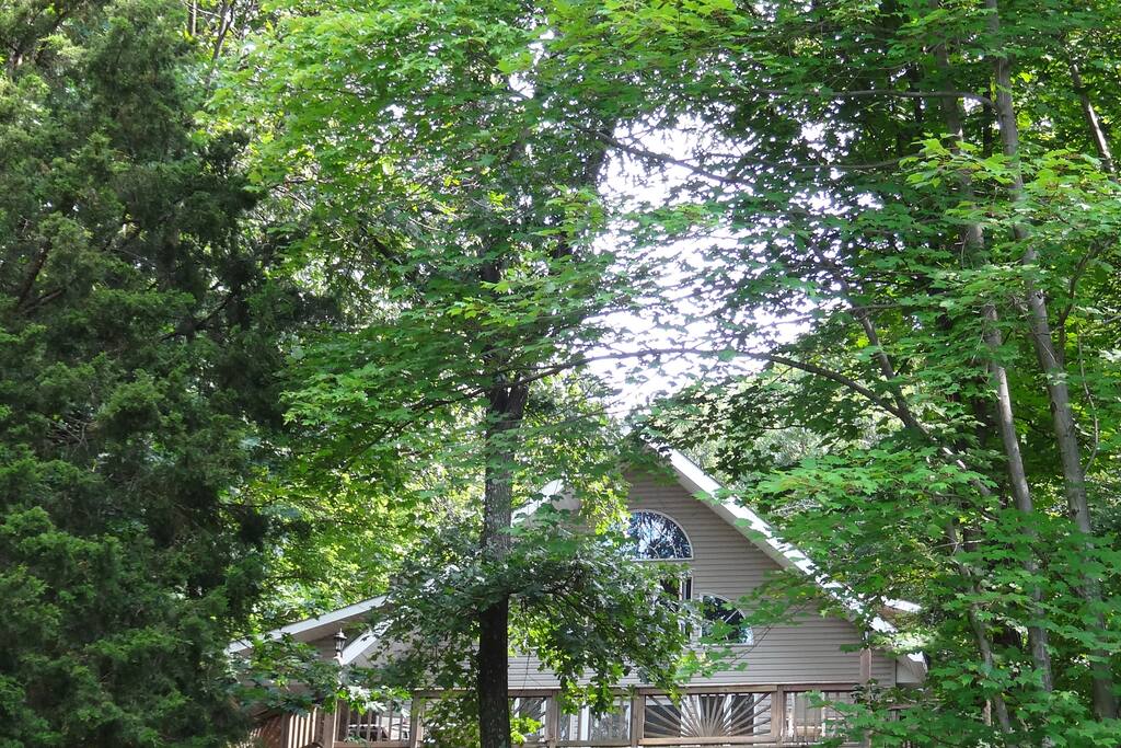 The front view of the area in which you will be staying.