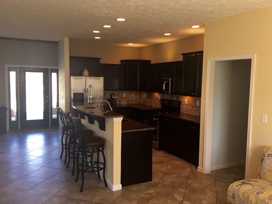 Huge kitchen with all the appliances