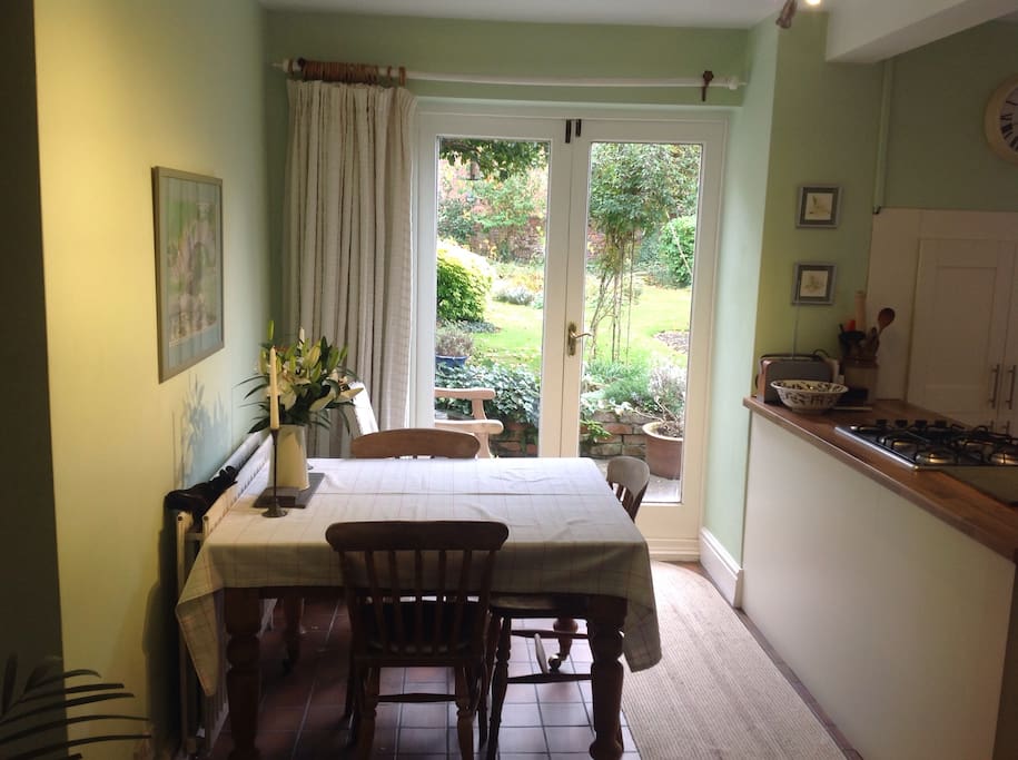 Kitchen and dining area
