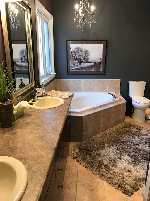 Ensuite with 2 person Soaker
