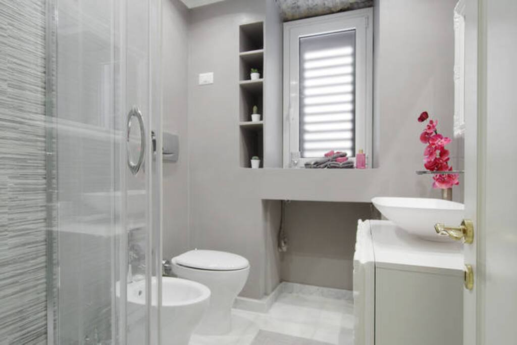 Your private and just redecorated bathroom!