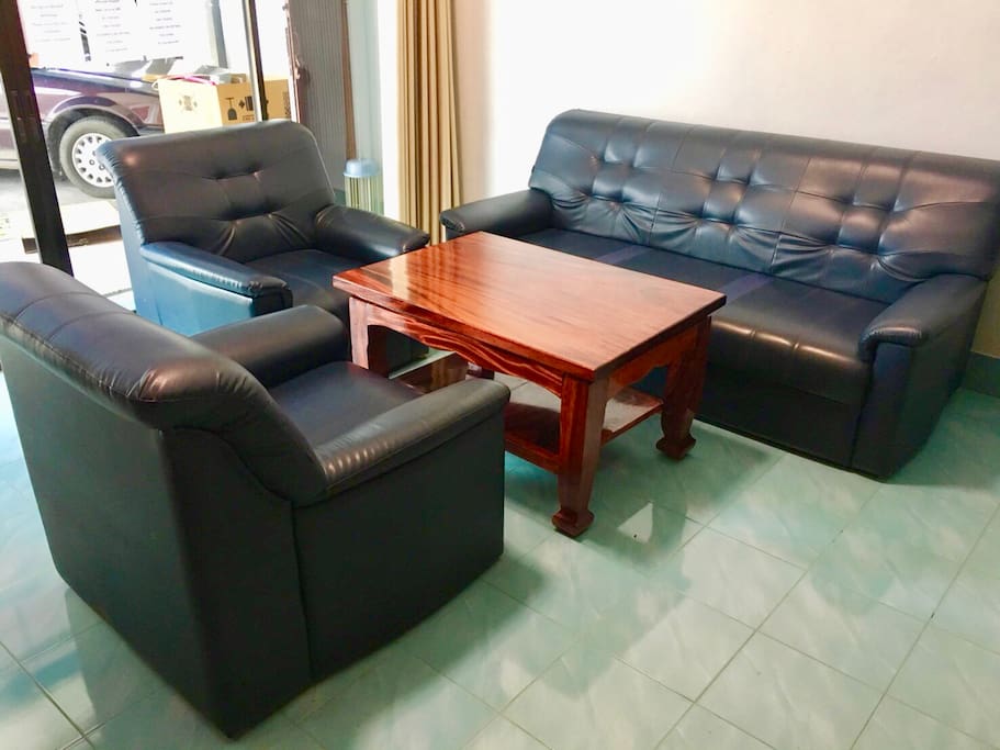 Sofa with table