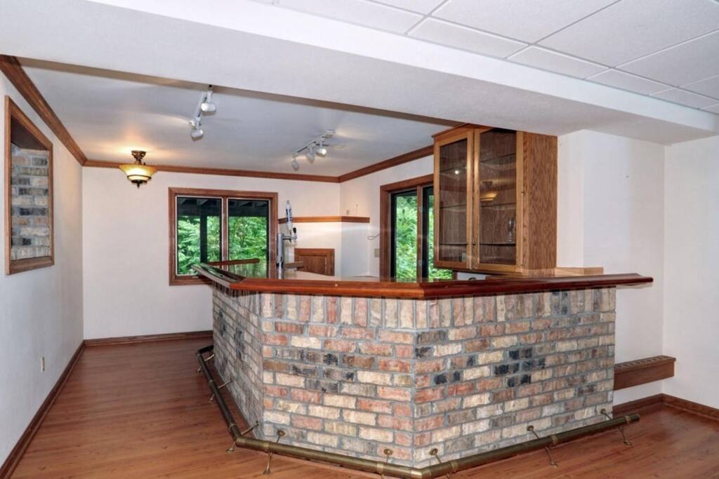 Beautiful full brick bar