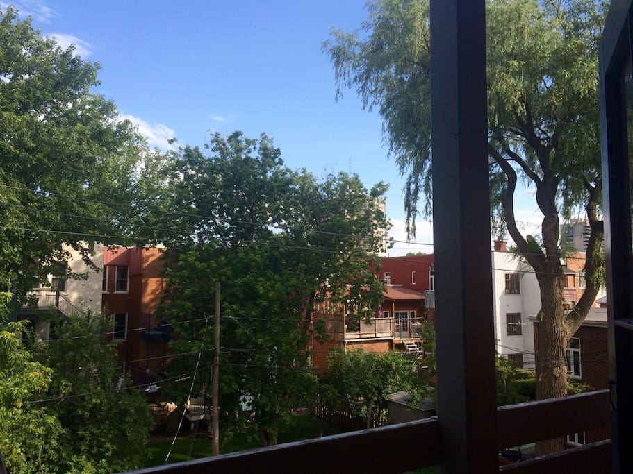 View from the balcony