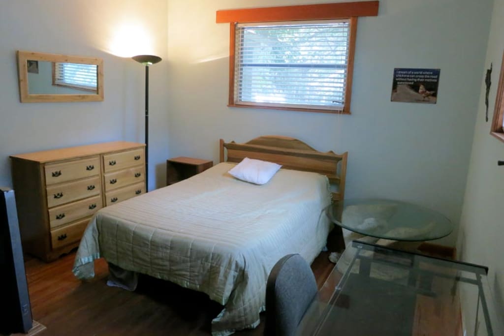 The bedroom. I have two bedrooms available.