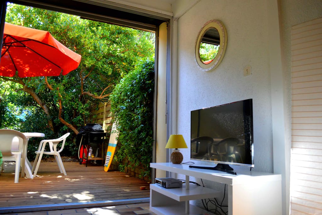 Séjour et terrasse