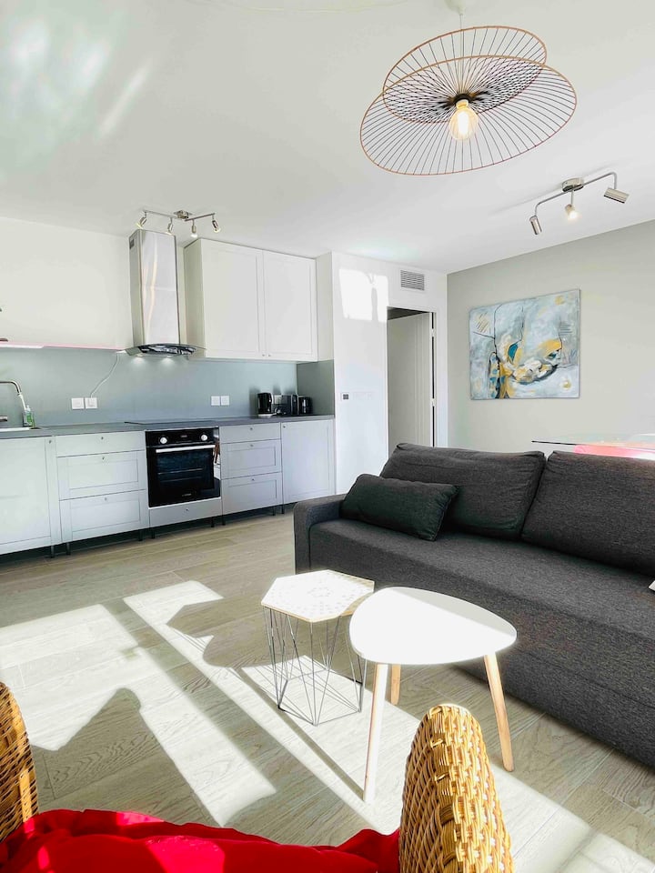 New Large 2br/2 Full Washroom Terrace Parking/lift - Juan les Pins