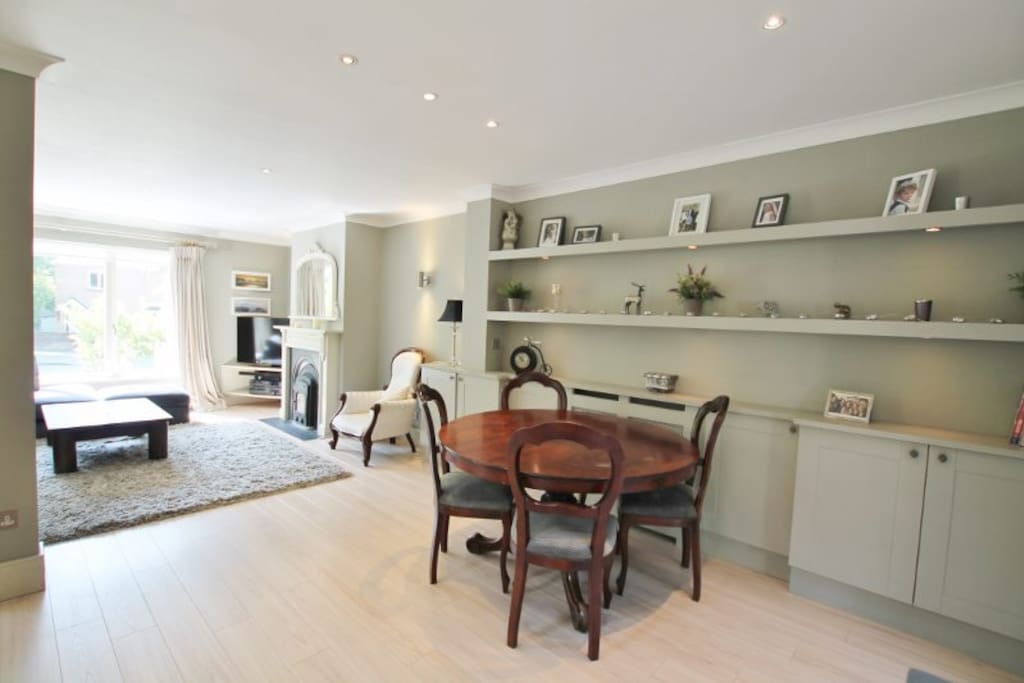 kitchen-come-dining and living room area - dining table and chairs