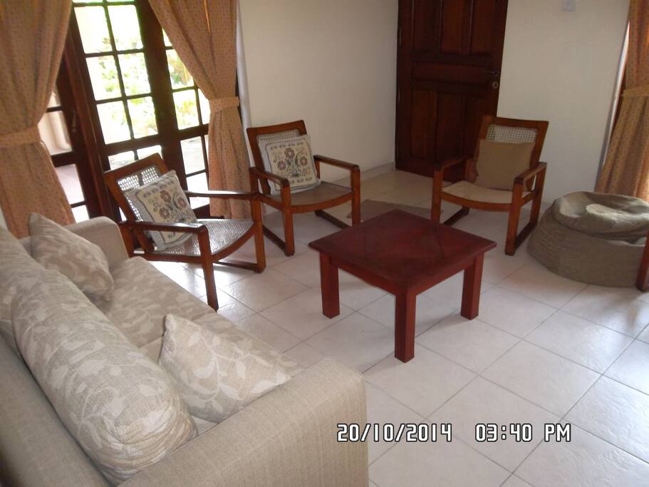 Spacious sitting area