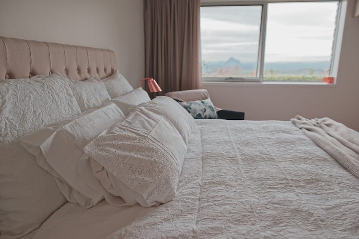 Master bedroom with king size bed