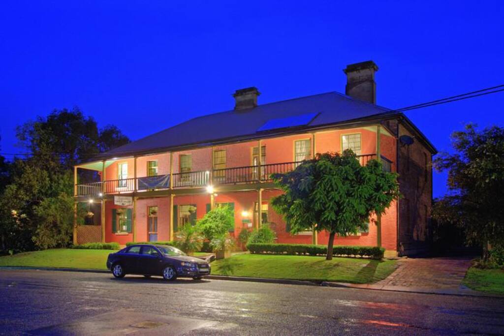 The Old Victoria Exterior at night