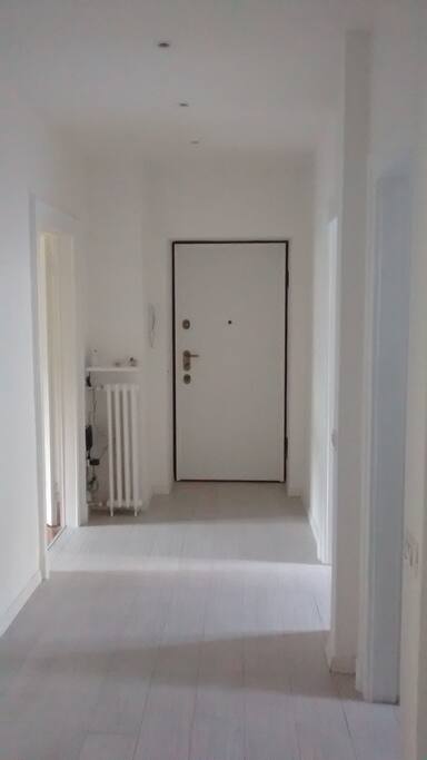 facing the entrance door