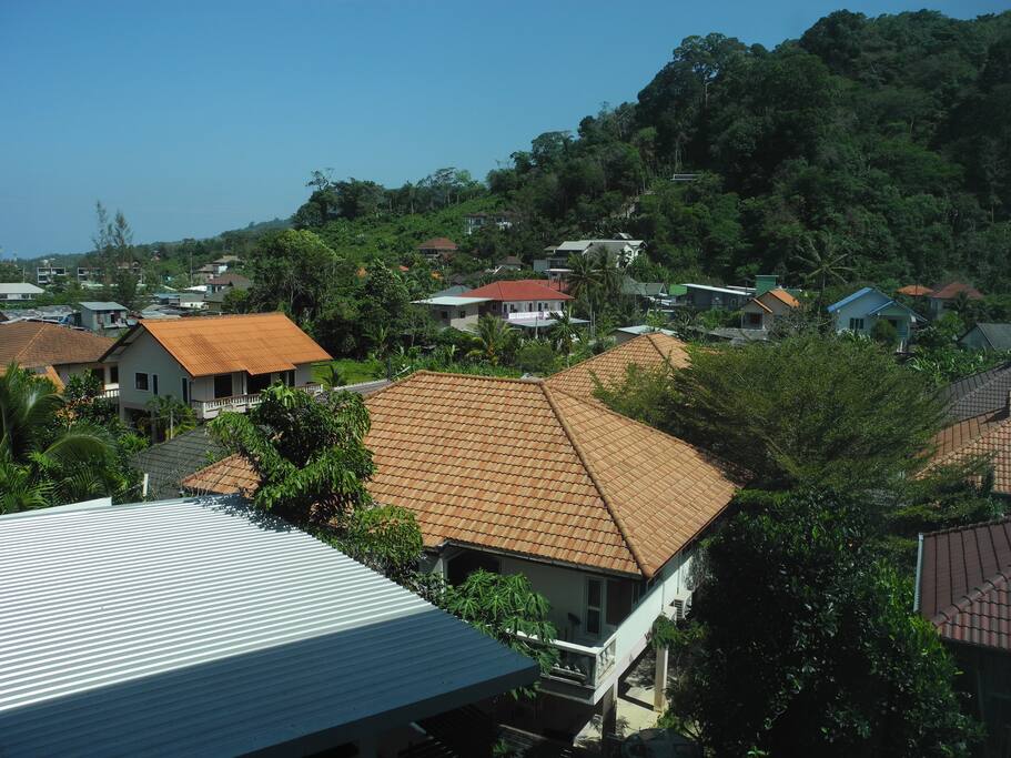Blick vom Balkon