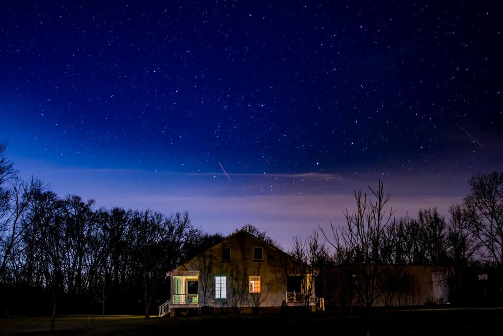 Beautify starry skies at night.