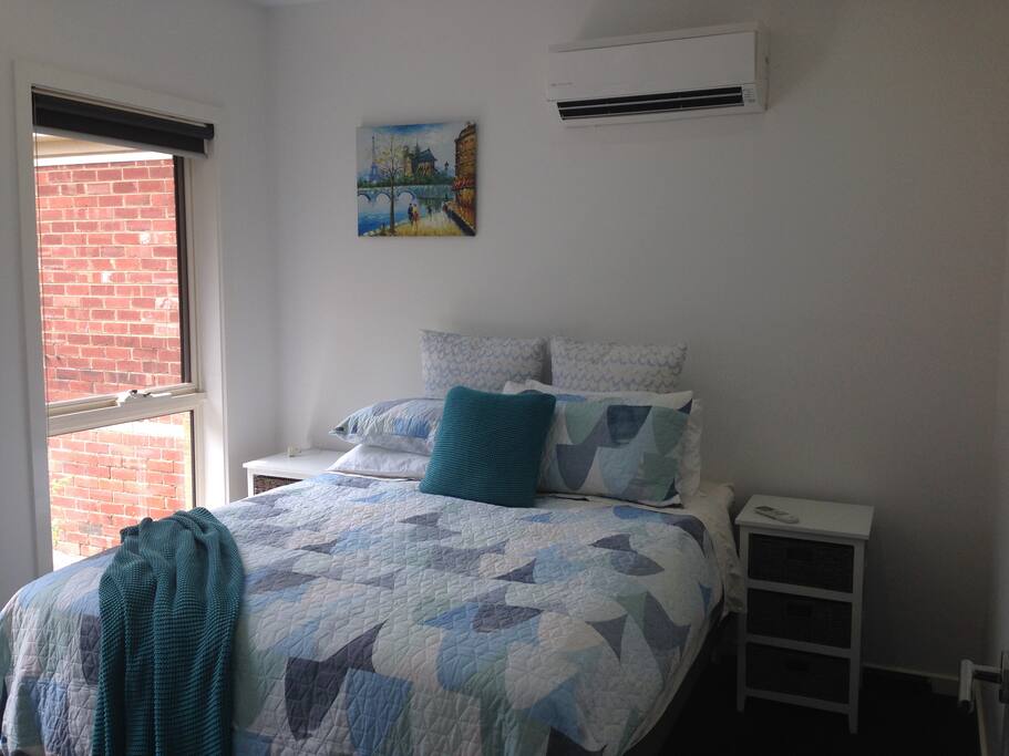 Guest bedroom 1 of 2, this room looks over the street