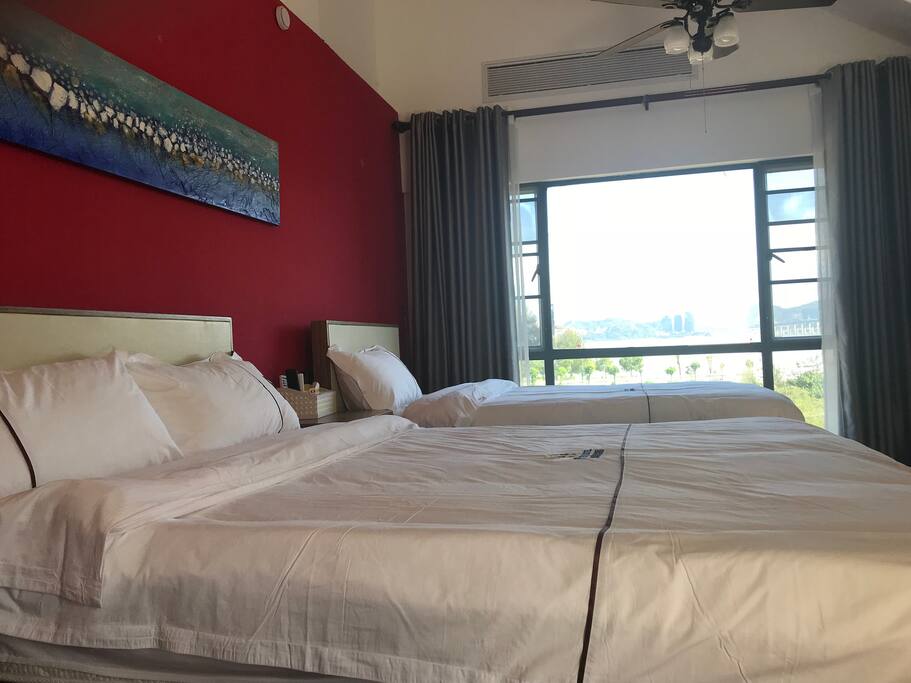 躺着看海景,那是一种享受