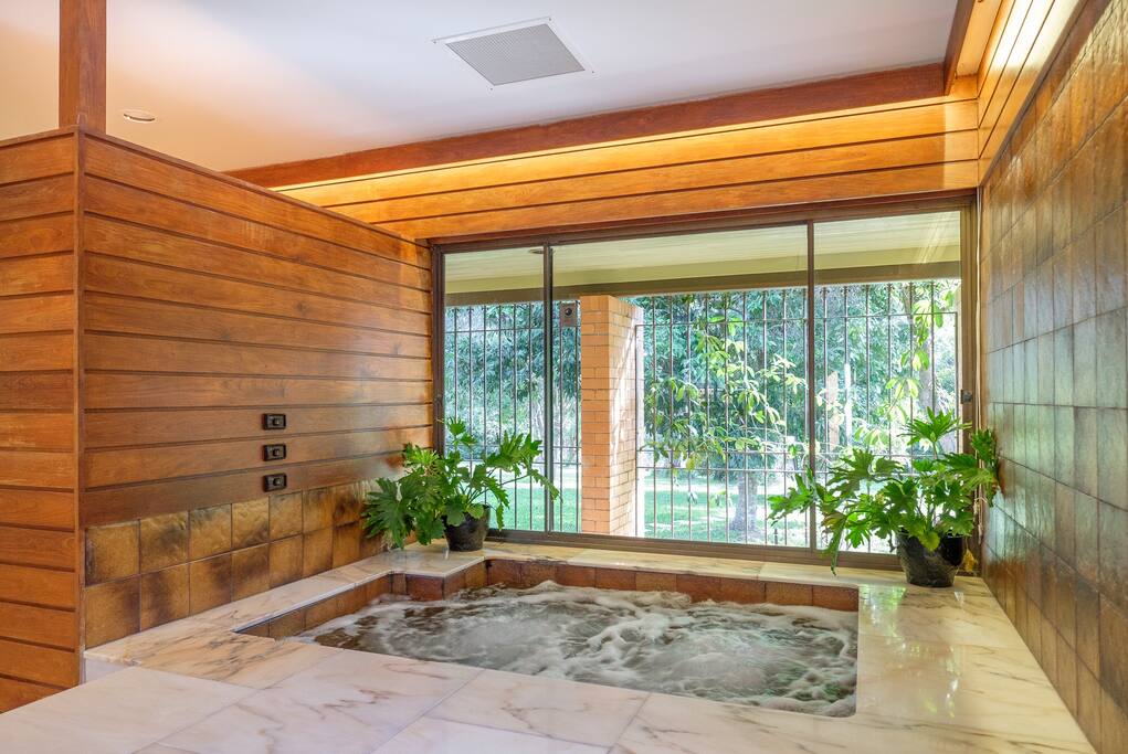 Our amazing heated spa.