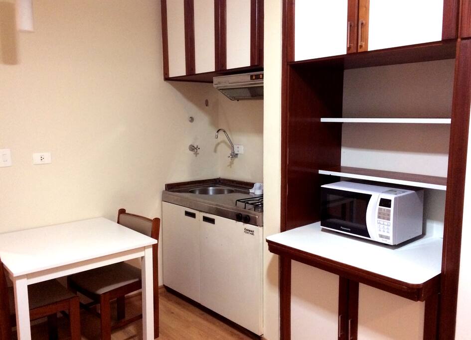 Cozinha americana.