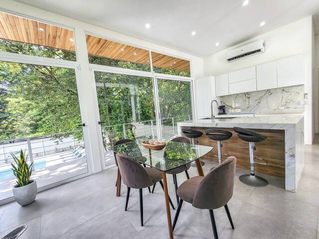 Boutique home with private pool, walk to the beach