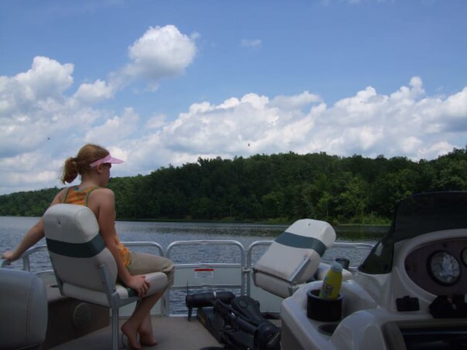 Lake of Egypt in Shawnee National Forest. Boating is available upon request $