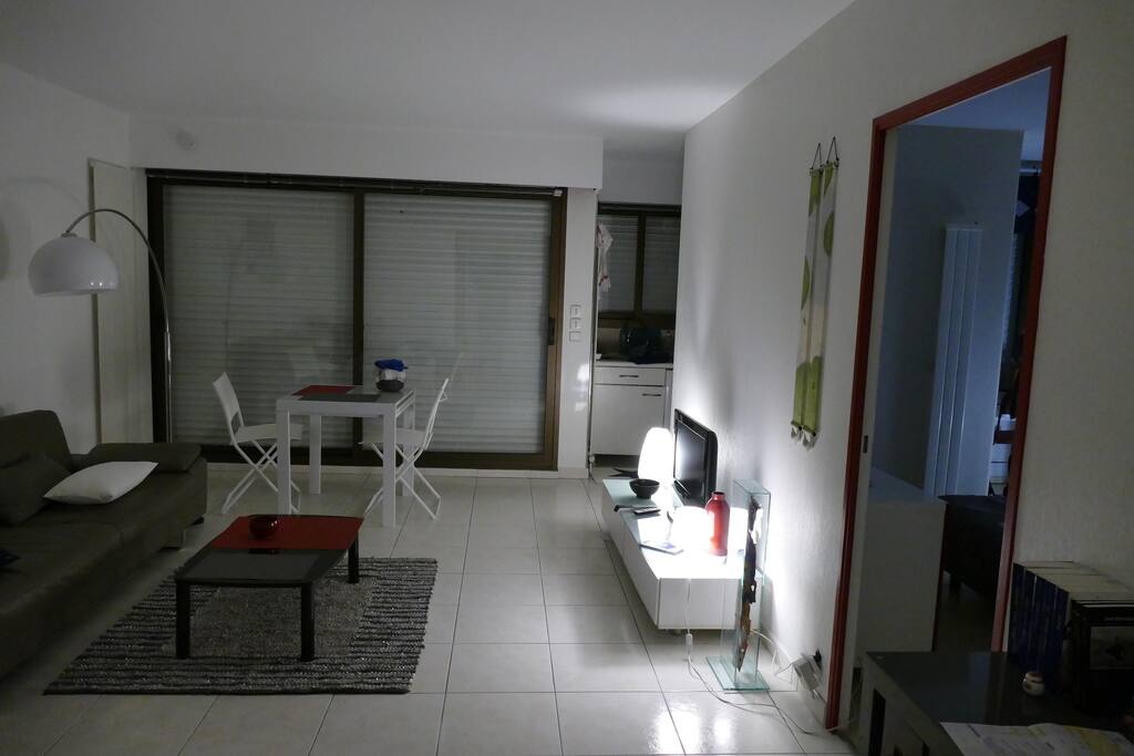 Le salon le soir