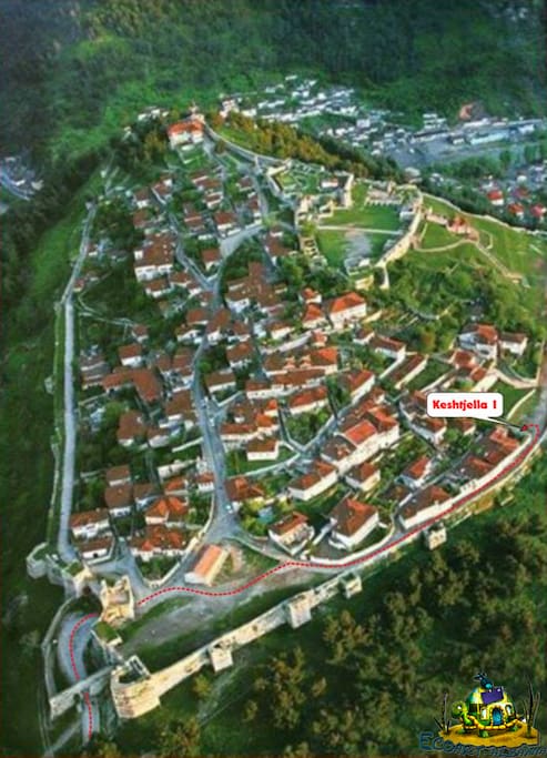 The exact location of the House inside the Citadella. Only 100m from the main entrance
