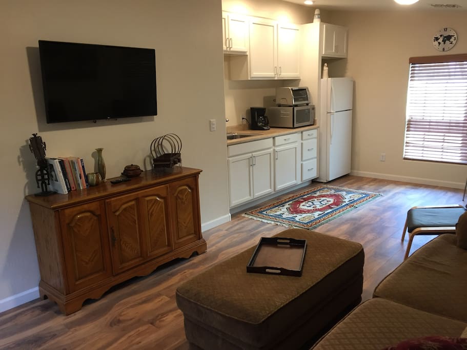 Put your feet up and enjoy the comforts of home.