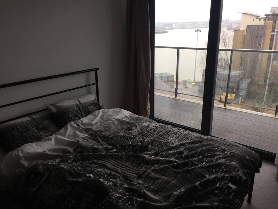 Bed and Balcony