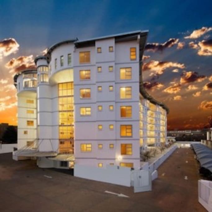 exterior of building night