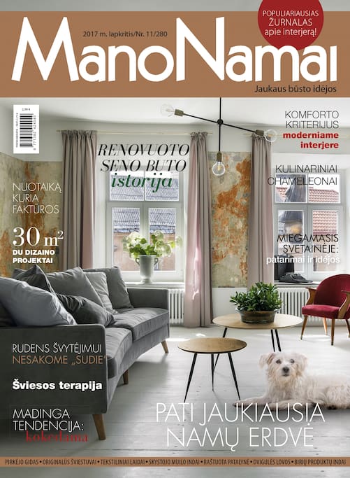 Our apartment on a magazine cover