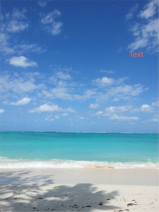 Beach in front of Condo