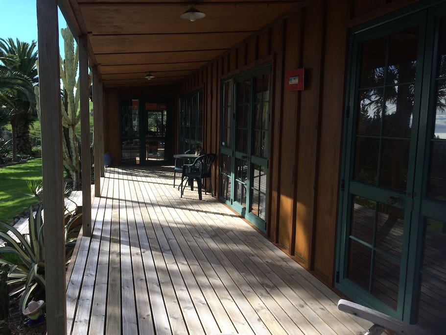 Your private deck at front of house