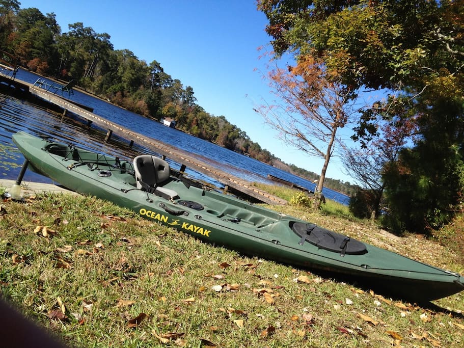 Like to kayak? We have 4, and a paddleboat
