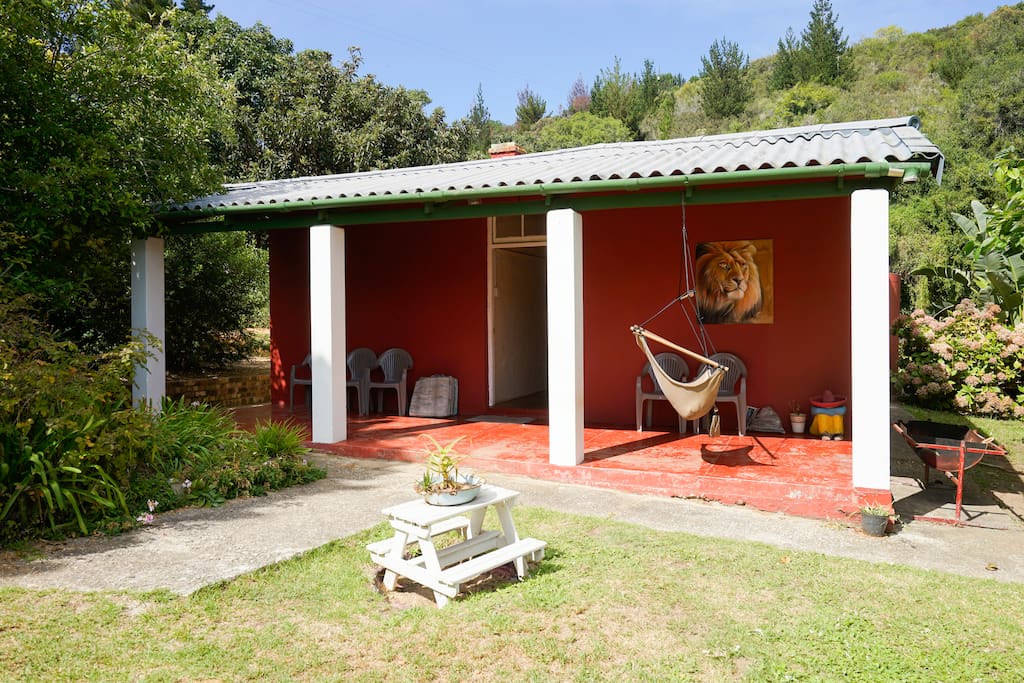 The Double room house entrance. There are three double rooms in this unit
