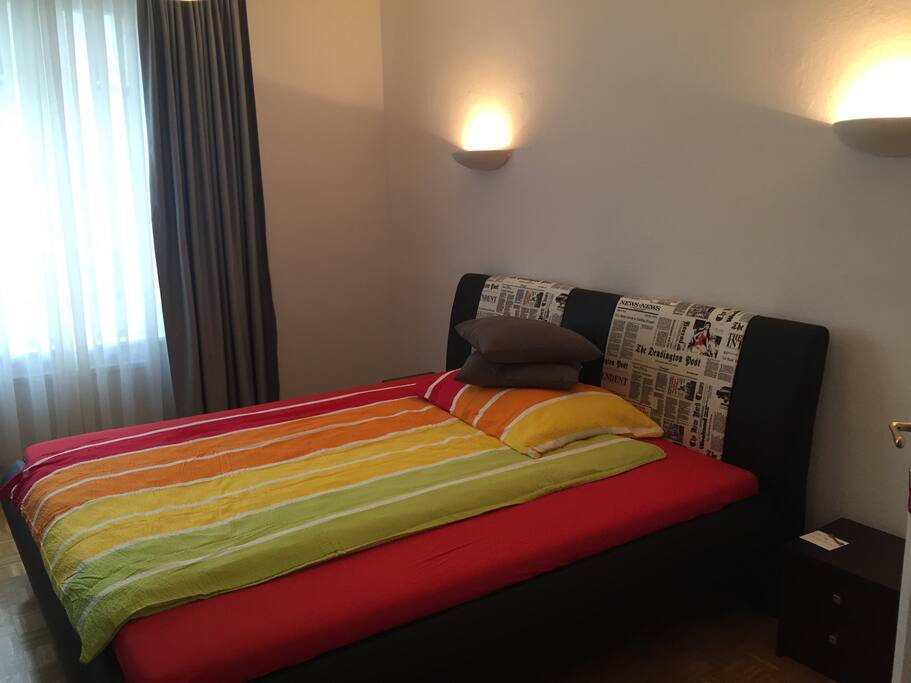 Big comfortable double bed 180/200cm