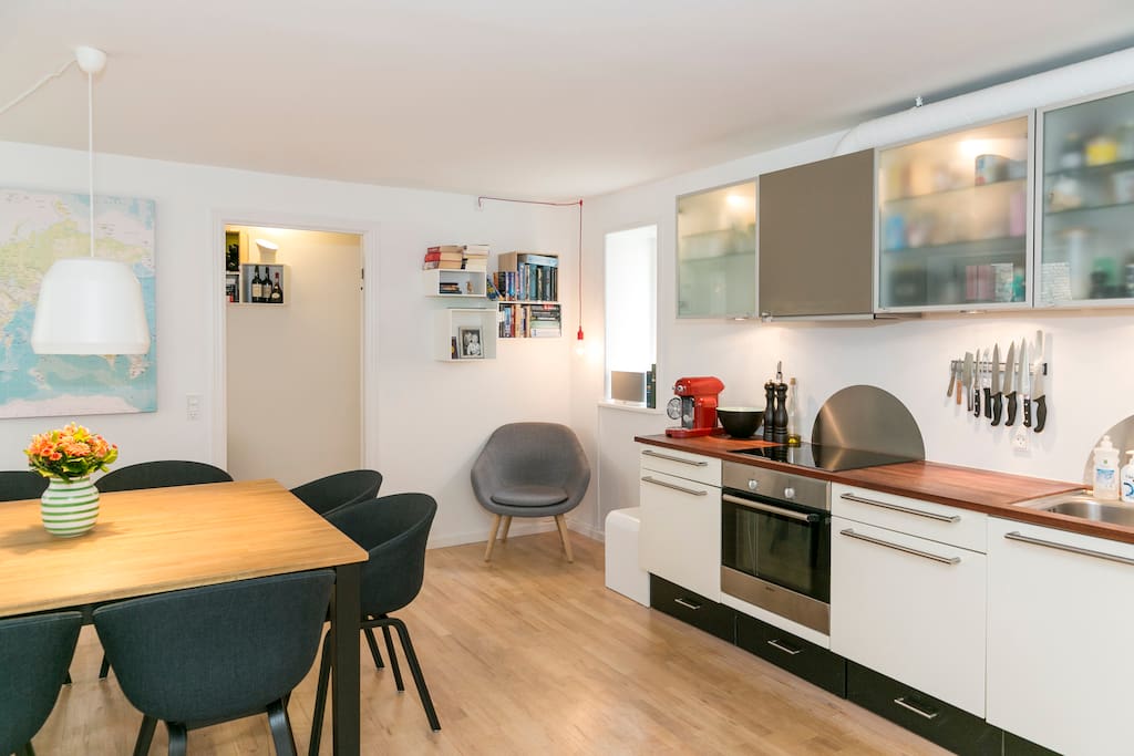 Fully equiped kitchen.