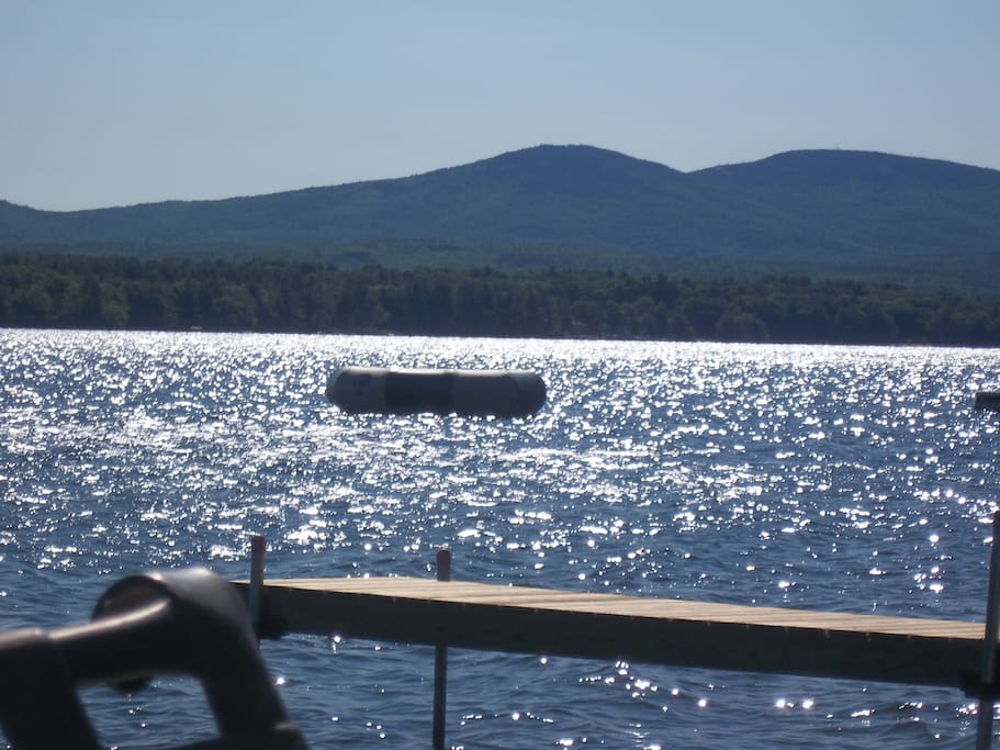 Your view of Lake Winnisquam and Gunstock mountain