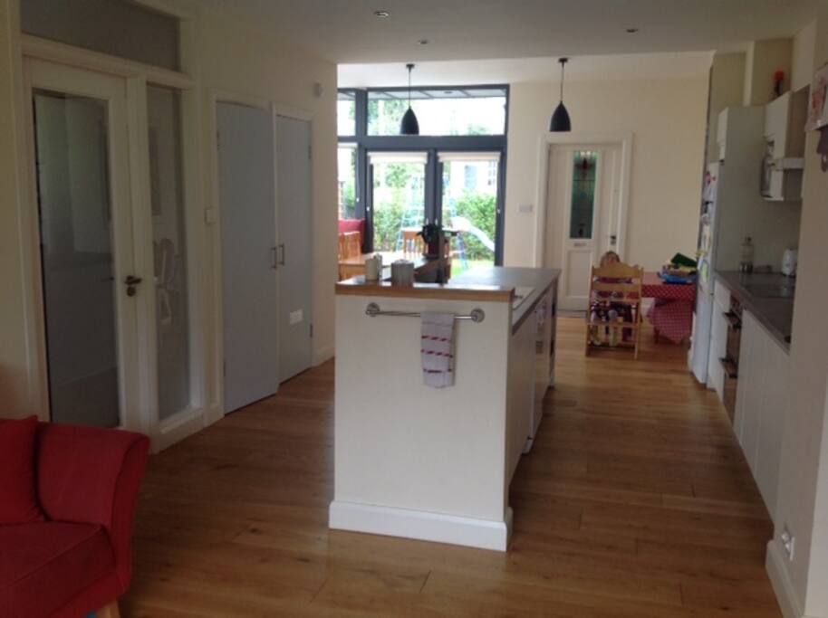 Kitchen and Living Area.
