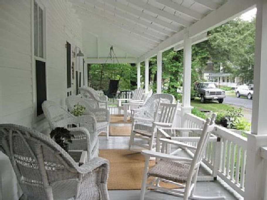 Pinecone front porch