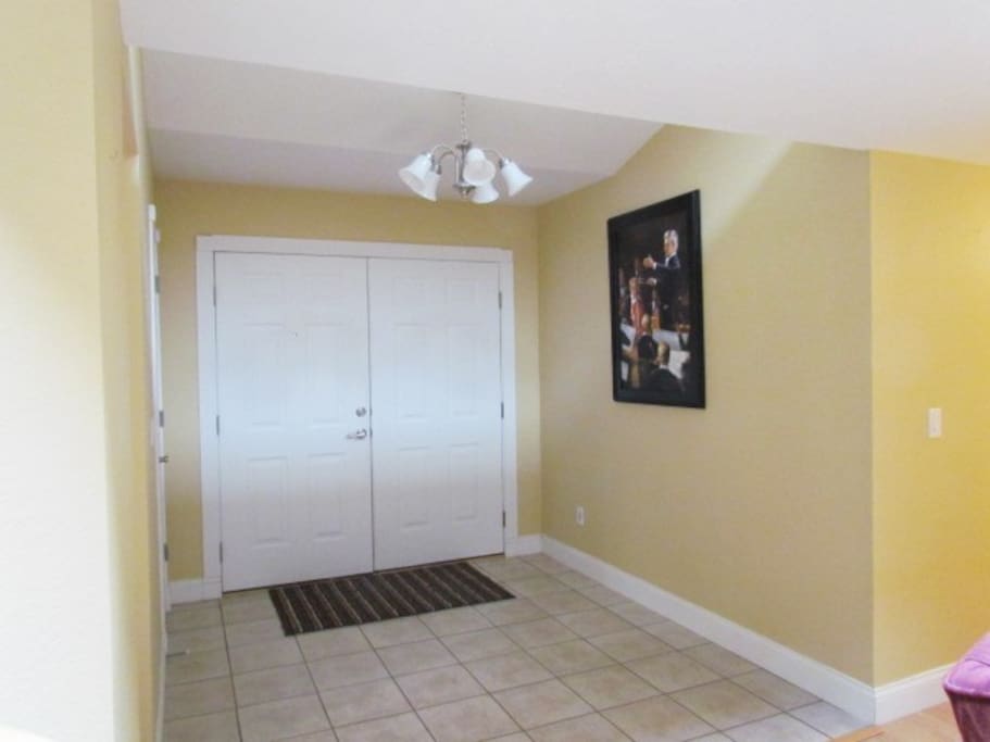Entry way (coat closet on left)