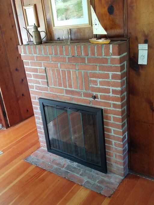 Romantic gas fireplace