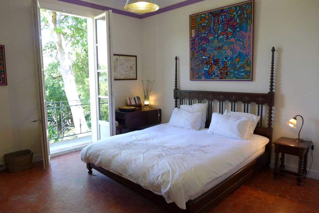 This first floor room has its own balcony