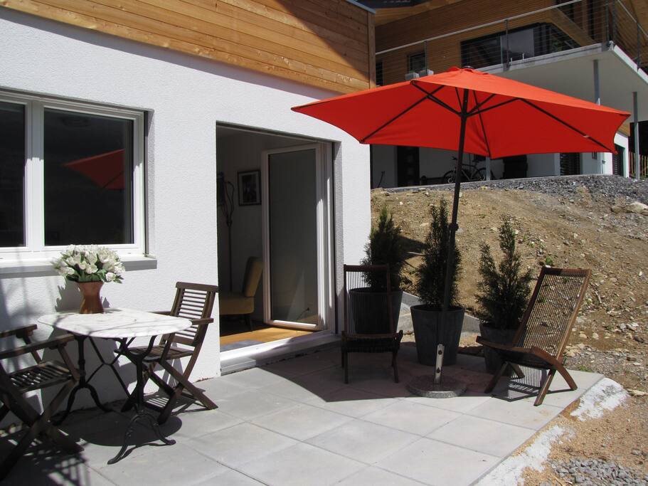 Möblierter Terrasse