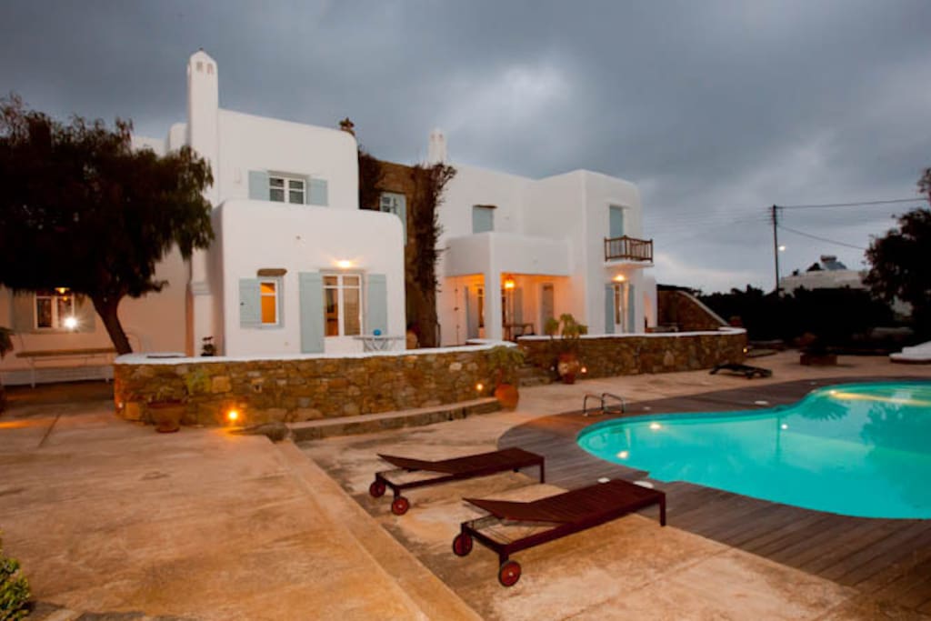 side view of villa