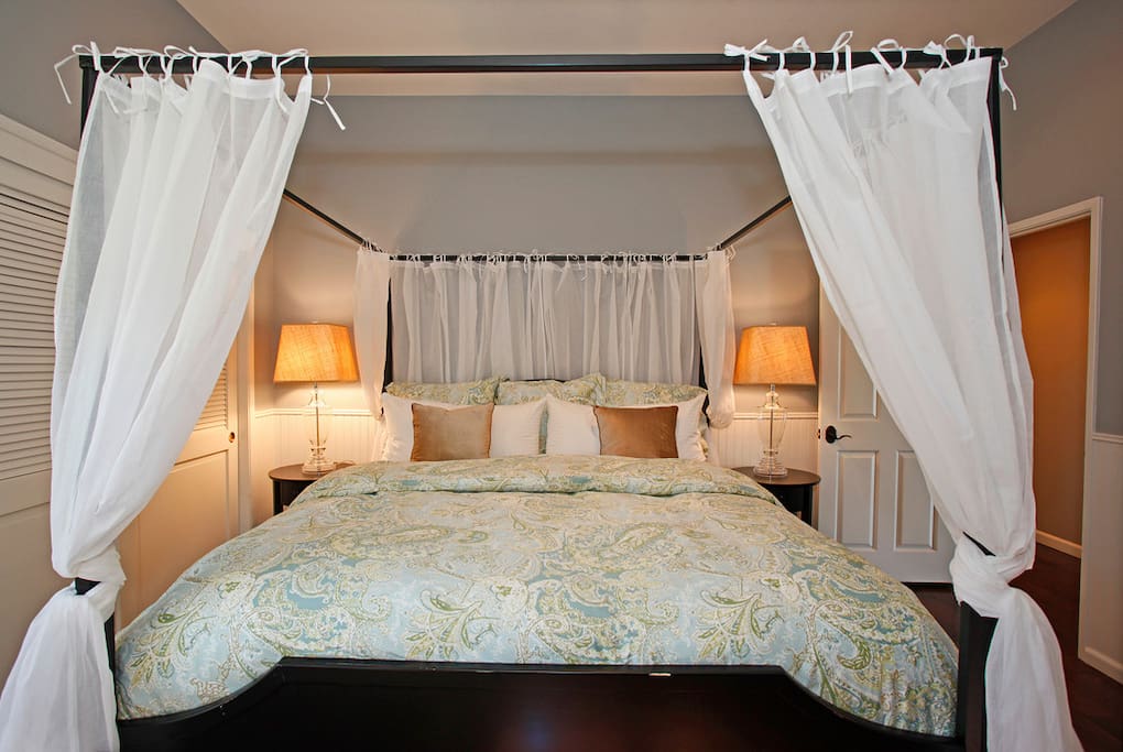 Second Master Bedroom with king bed and full bath
