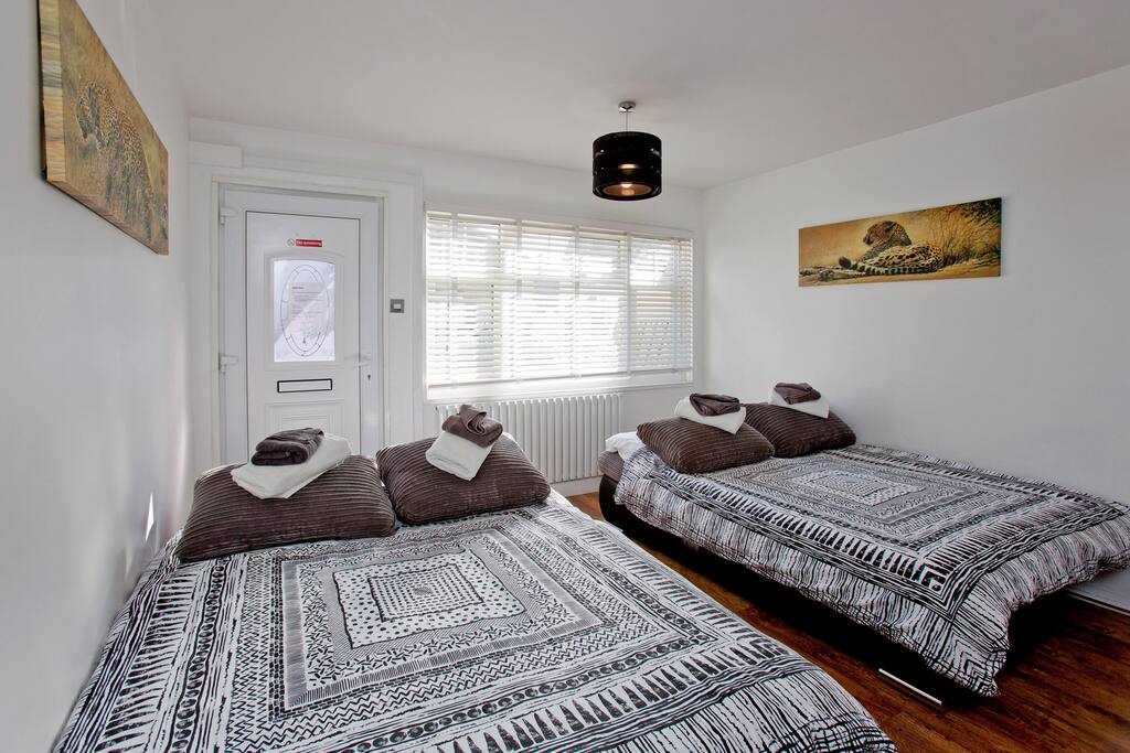 Living room with sofa-beds out